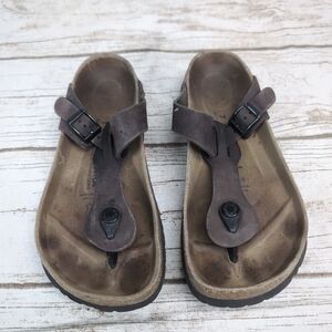Birkenstock Betula Brown Gizeh Sandals Size Women 7